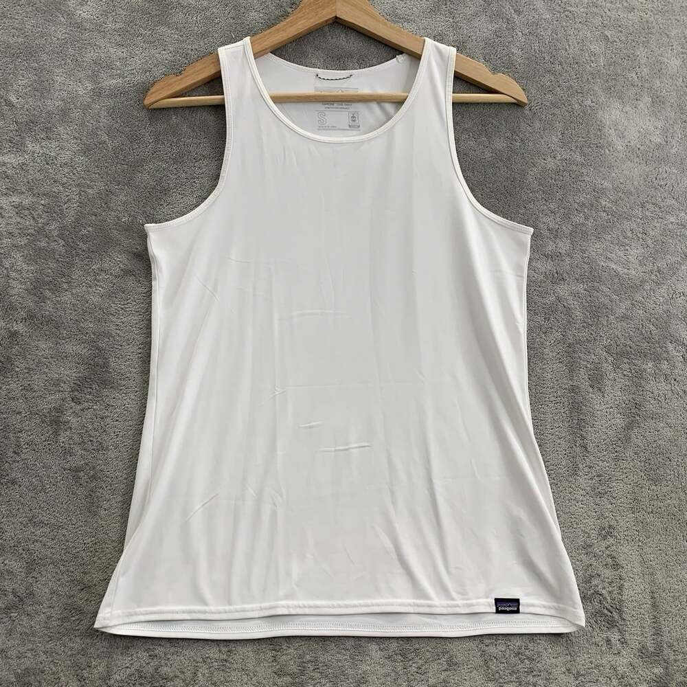 Patagonia Capilene Cool Daily Tank Top Womens Small White Lightweight Outdoor